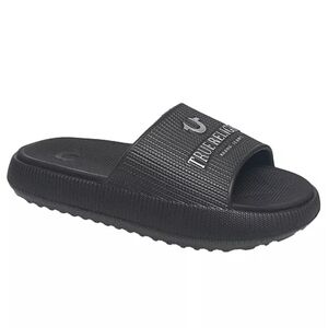True Religion Black Logo Slides